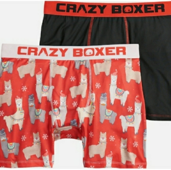2 PACK MENS CRAZY BOXER NOVELTY HOLIDAY BOXER BRIEFS. - Picture 2 of 7